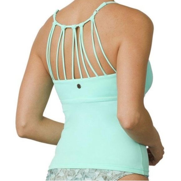 Prana Merrow Tankini Swim Top Size XS - Teal - Picture 2 of 7